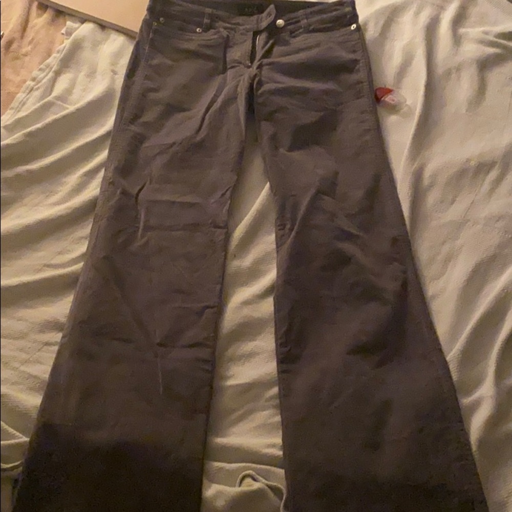 A.P.C. Gray Corduroy Five pockets.